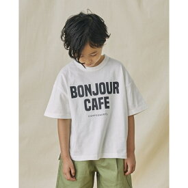 【FOV/フォブ/こども服/キッズ/親子/カジュアル】 BONJOUR Tシャツ【3月入荷予定】 ホワイト(WH)