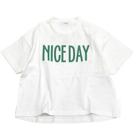【FOV/フォブ/こども服/キッズ/親子/カジュアル】 NICE DAY Tシャツ ホワイト(WH)