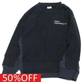 【子ども服/THE PARK SHOP/ザ・パークショップ/子供服/キッズ服】 セール 【50%OFF】 あす楽 LAYERBOY CREW ネイビー