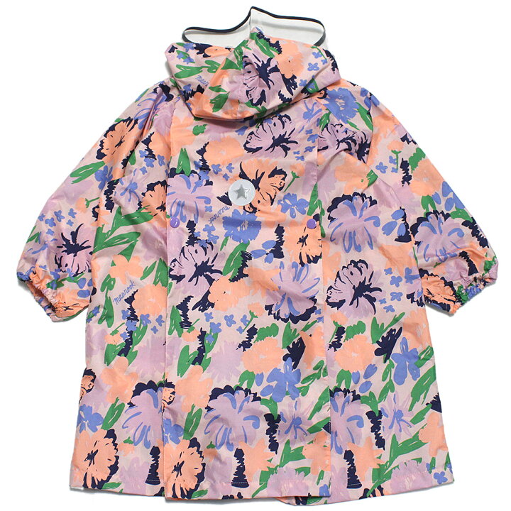 マルーク maarook ベビー服 子供服 Wonder apartment セール 50 OFF MR マル レトロフラワーレインコート ピンク系 26 子供服ミリバール