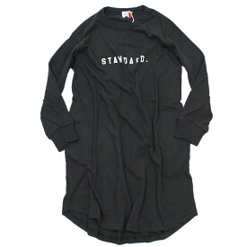 【FOV/フォブ/こども服/キッズ/親子/カジュアル】 STANDARD. L/S ワンピース チャコールグレー(CG)