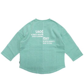 【スムージー/SMOOTHY/ジュニア/子供服/キッズ】 あす楽 フットボールTシャツ(8分袖) エメラルド