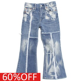 【ゴートゥーハリウッド GO TO HOLLYWOOD/子供服/親子】 セール 【50%OFF】 あす楽 ストレッチデニム フレア リメイク PN 44LBL淡青