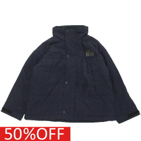 【子供服/グルーヴィーカラーズ/groovy colors/ジュニア/男の子】 セール 【50%OFF】 あす楽 ナイロンタフタ PADDING JACKET 4NV紺