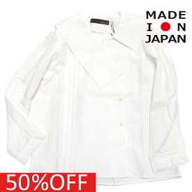 【nunuforme/ヌヌフォルム/レディース/キッズ/子ども服】 セール 【50%OFF】 あす楽 ピンタックシャツ オフホワイト