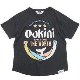 【オフィシャルチーム OFFICIALTEAM】 あす楽 32/-天竺 ookiniロゴTシャツ チャコールグレー