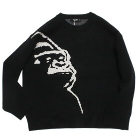 【エクストララージキッズ/エックスラージ/子供服/XLARGE KIDS】 OGフェイスニットプルオーバー クロ(80)