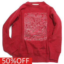 【ゴートゥーハリウッド GO TO HOLLYWOOD/子供服/親子】 セール 【50%OFF】 あす楽 ウラケ TAKESHI WADA ENBROIDERY スウェット 5R赤