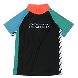 【子ども服/THE PARK SHOP/ザ・パークショップ/子供服/キッズ服】 あす楽 WAVEPARK RASHGUARD (半袖) ブラック