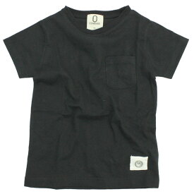 【ZERO standard/子供服/ゼロスタンダード】 あす楽 ポケットTシャツ ブラック(BK)