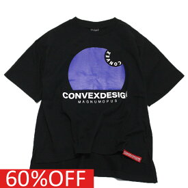 【コンベックス/CONVEX/子供服/ジュニア/キッズ】 セール 【50%OFF】 あす楽 サークルロゴ スリットWIDE-T クロ(5)