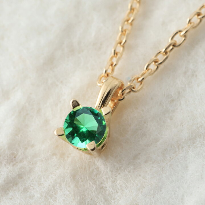 楽天市場】エメラルド ネックレス K14ゴールドネックレス ハワイアン  