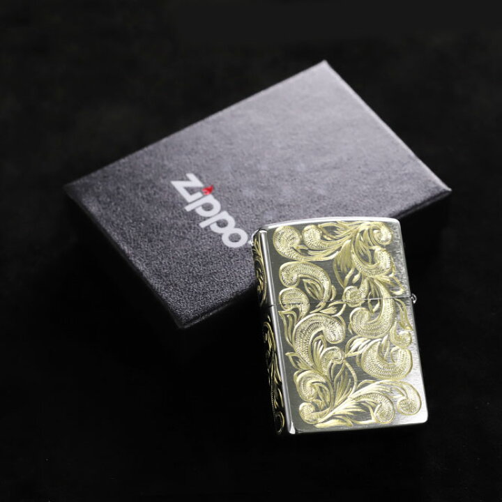 楽天市場】Zippo ライター ジッポライター 真鍮 クロムサテーナ クロム 