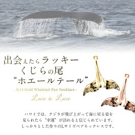 ハワイアンジュエリー|ペアネックレス|刻印無料|誕生石|レディース|メンズ|チェーン|K14ゴールド|14K|ホエールテールL|送料無料|CG-GP115P|プレゼント|誕生日|女性|女友達|彼女|妻|彼氏|夫|カップル|ミリオンベル|バイザシー|ハワジュ|オーダーメード|母の日ギフト|