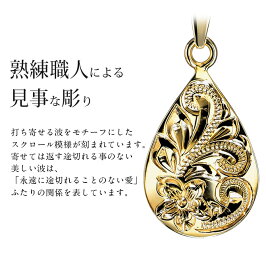 ハワイアンジュエリー|ネックレス|刻印無料|誕生石|レディース|メンズ|チェーン|ティアドロップ|K14ゴールド|14K|イエローゴールド|CG-GP119|プレゼント|誕生日|女性|女友達|彼女|妻|彼氏|夫|メンズ|レディース|ミリオンベル|バイザシー|ハワジュ|母の日ギフト|