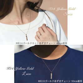ハワイアンジュエリーペアネックレススクエアS&LK14イエローゴールドCG-GP122-GP123Pクリスマス