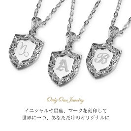 ハワイアンジュエリーネックレス送料無料刻印無料誕生石イニシャルエンブレムペンダントCG-SP315楽ギフ_包装楽ギフ_名入れRCP