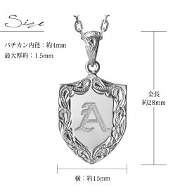 ハワイアンジュエリーネックレス送料無料刻印無料誕生石イニシャルエンブレムペンダントCG-SP315楽ギフ_包装楽ギフ_名入れRCP