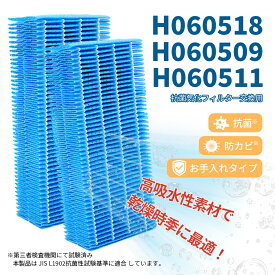 【アフターセール★10％クーポン】 H060518 ダイニチ互換 加湿フィルター H060509 H060511 フィルター 抗菌 防カビ 花粉 ハウスダスト PM2.5 加湿器用 HD-500A HD-500B HD-500C HD-500D HD-500E HD-500F HD-5010 HD-5011 HD-5014 フィルター 抗菌気化 互換品 2枚入り