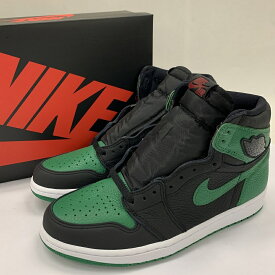 NIKE ナイキAir Jordan 1 Retro High OG Pine Green555088-030エアジョーダン 1 ハイカラー：パイングリーン/ブラック/レッドサイズ：27.5CM/US9.5【新古品】【スニーカー】【シューズ】【送料無料】【エアジョーダン】