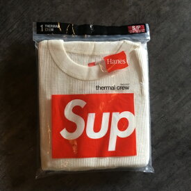 Supreme シュプリーム× HANES Thermal Crew TEEサーマルサイズ：S【新古品】【未使用】【中古】【1706】【0617】