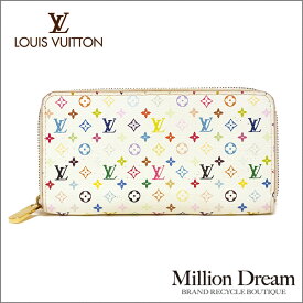 LOUIS VUITTON ルイヴィトンモノグラム・マルチカラージッピー・ウォレット M60241財布 送料無料 【中古】