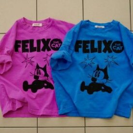 フィリックス Tシャツ ピンク ブルー 半袖 プリントTシャツ キャラクター 原色 派手 青 子供服 こども服 こどもふく 韓国子供服 ベビー キッズ 100cm 男の子 女の子 可愛い お洒落 薄手 春 夏 秋 冬
