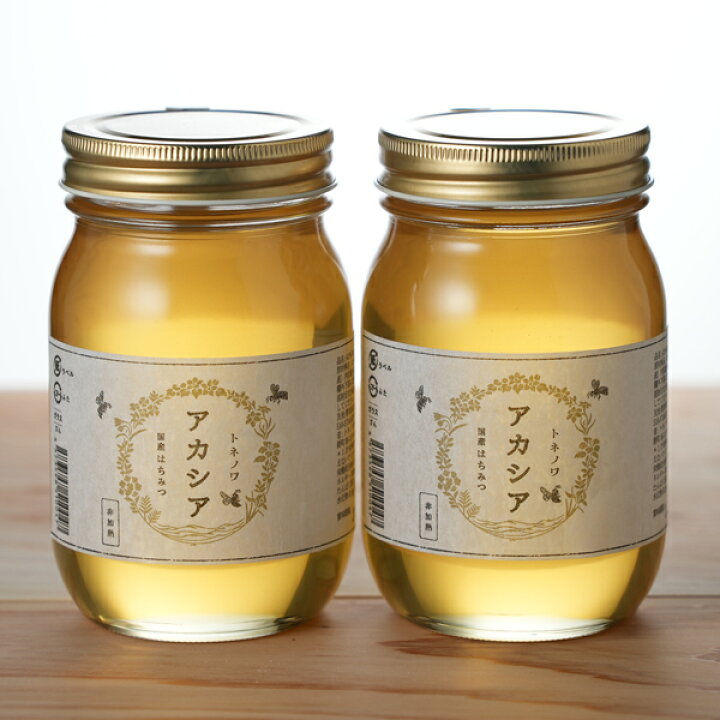 楽天市場】国産はちみつ アカシア 600ml 2本セット(トネノワ) : 健康 国産はちみつアカシア300g4本 600g2本