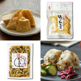 【送料無料】愛媛県産筍のみそ漬、混ぜご飯の素セット