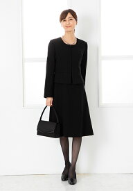 ＼決算セール割引価格／《土日も発送》【13%off】 喪服 礼服 ジャケット おしゃれ ワンピース レディース 日本製生地 ブラックフォーマル 冠婚葬祭 母親 スーツ フォーマル 洗える ウォッシャブル 30代 40代 50代 60代 ブラック 黒 体型カバー オールシーズン