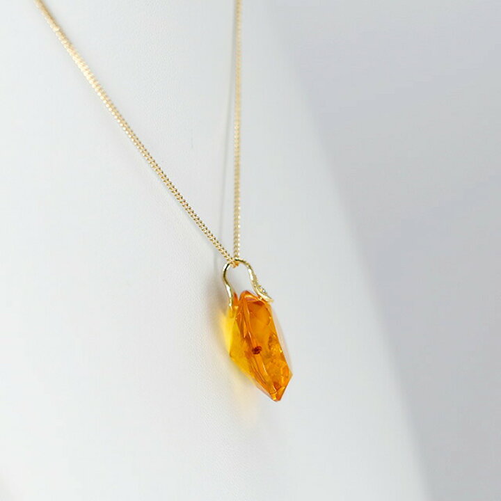 楽天市場】＼月間優良ショップ8回受賞店／K18 ファセットカット 琥珀  