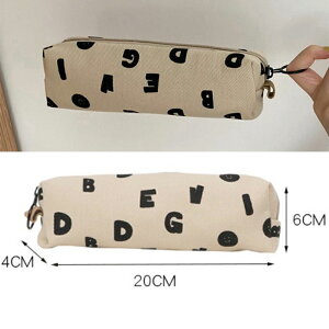 2タイプ 筆箱 シンプル 北欧 モノトーン アルファベットロゴ柄ペンケース キャンバス生地 ペンケース かわいい 文具 化粧ポーチ 韓国 おしゃれ 可愛い スリムポーチ ブラシケース 子供 レデ