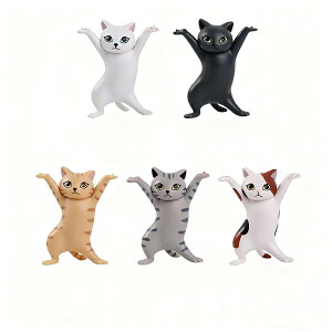 【送料無料】モデル 猫のペン立て おしゃれ 猫の置物 5点セット!ネコ ペンホルダー ヘッドフォンホルダー かわいい 手作り おしゃれ 癒しグッズ ぺんおき