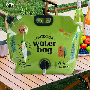 ウォーターバッグ 給水バッグ 携帯用 保管用 生活用水 水袋 8L 避難グッズ 防災グッズ 給水タンク 非常用 折りたたみ式 給水ノズル付き キャンプ アウトドア 停電 断水対策 貯水 スポーツ 登
