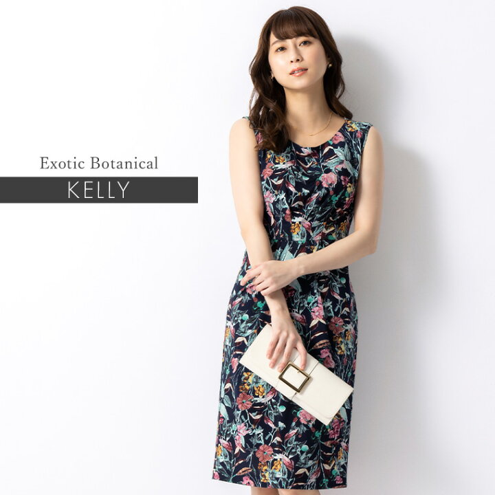 楽天市場】ワンピース：ケリー Xライン エキゾチックボタニカル ◇opr6 