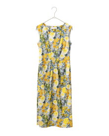 ワンピース ：ケリー Xライン ラナンキュラス◆opr6-080035 レディース ワンピ きれいめ 30代 40代 50代 着やせ 大人 上品 エレガント 大きいサイズ トールサイズ タイトワンピース タイト 花柄 フォーマル オフィス カジュアル 婚活 結婚式 膝丈 ひざ丈 ノースリーブ 夏