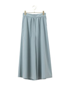 パンツ ：フレアパンツ 無地 ◆pt014-01 レディース きれいめ 30代 40代 50代 着やせ 大人 上品 エレガント 大きいサイズ ボトムス ワイドパンツ ズボン ガウチョパンツ スカンツ スカーチョ ウエストゴム トロピカル生地 オフィス カジュアル ロング丈 春 夏 秋 ゆったり