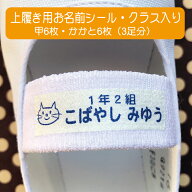 【5営業以内の発送】超強力！上履き用お名前シール・クラス名入り　剥がれにくい 布用 アイロンシール S…