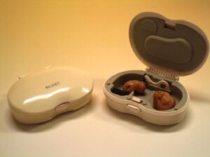 耳穴型 補聴器携帯ケース 両耳用