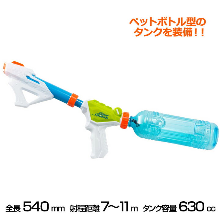 楽天市場 アクアシューター スーパースプラッシュペットボトル型タンク タンク容量630cc 水鉄砲 水遊び 川遊び 水てっぽう 水でっぽう Toy Zakka Mimiy ミミー