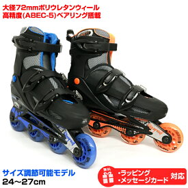 ハイグレードモデル サイズ調整可能 インラインスケート BLACK HAWK(ブラックホーク) ローラーブレード ハイグレードモデル キッズ子供から大人まで スケート ジュニア フィギュアスケート 送料無料 ギフト プレゼント