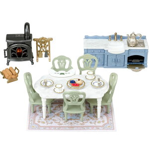シルバニアファミリー きらめく水辺の赤い屋根のお家 エレガントダイニングルーム セ-215 送料無料 ギフト プレゼント