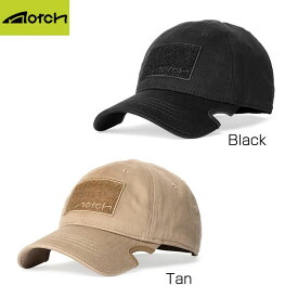 Notch Gear ノッチギア Adjustable Operator 調整式 オペレーター Black Tan 各種アイウェアに対応したキャップ ゴルフ テニス 野球 ジョギング スポーツ サバイバルゲーム サバゲー IPSC スチールチャレンジ シューティング マッチ 装備 ミリタリー 送料無料