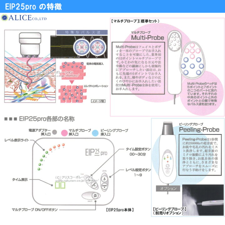 楽天市場】※販売終了【正規販売店】 EIP 25 pro （ プロ ） 標準基本 