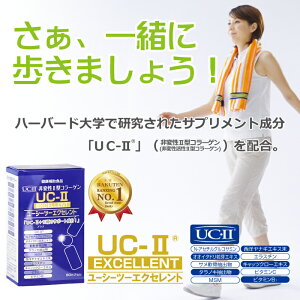 非変性活性2型コラーゲン『UC-IIエクセレント(60粒)3箱セット』{UC−2UC2UC・2UC・IIUC-2UC−〓UC〓MC2MCー2MC-IIMC-2EXMC2EXMC・2EX}非変性2型コラーゲン非変性活性II型コラーゲン非変性II型コラーゲンサプリMC-2EX改良版【送料無料】rsp