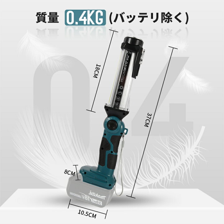 楽天市場】【大人気】充電式LEDワークライト 18v マキタ ライト 照明 