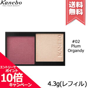 ���|�C���g10�{�E�����N�[�|����KANEBO �J�l�{�E ���C���[�h�t�F�[�X�J���[�Y #02 Plum Organdy 4.3g #���t�B���y���������z