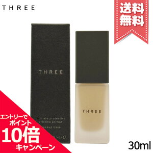���|�C���g10�{�E�����N�[�|����THREE �X���[ �A���e�B���C�g �v���e�N�e�B�u �v���X�e�B�[�� �v���C�}�[ #01 �O���[ SPF32/PA+++ 30ml�y���������z
