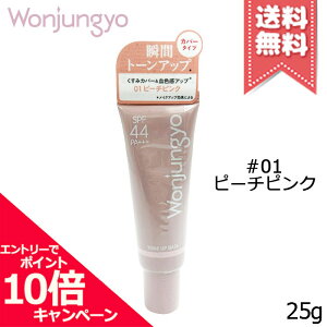 ���|�C���g10�{�E�����N�[�|����Wonjungyo �E�H���W������ �g�[���A�b�v�x�[�X #01 �s�[�`�s���N SPF44/PA+++ 25g�y���������z