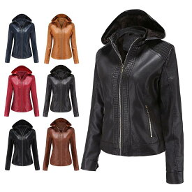 楽天市場 フード付き ライダースジャケット レディースの通販